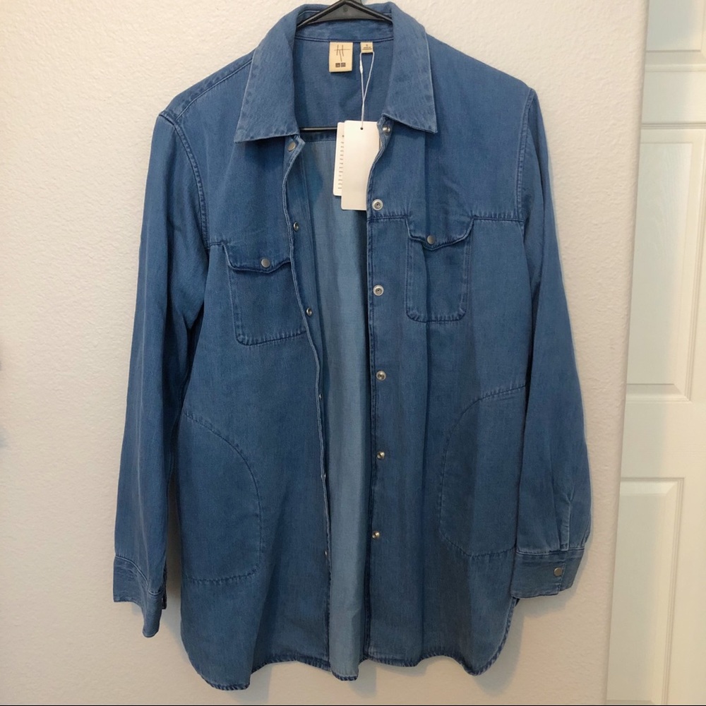 Uniqlo Oversized Denim Shirt